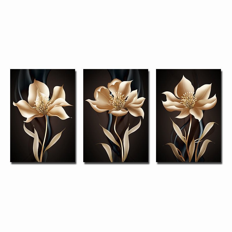 Trittico moderno FLOWER