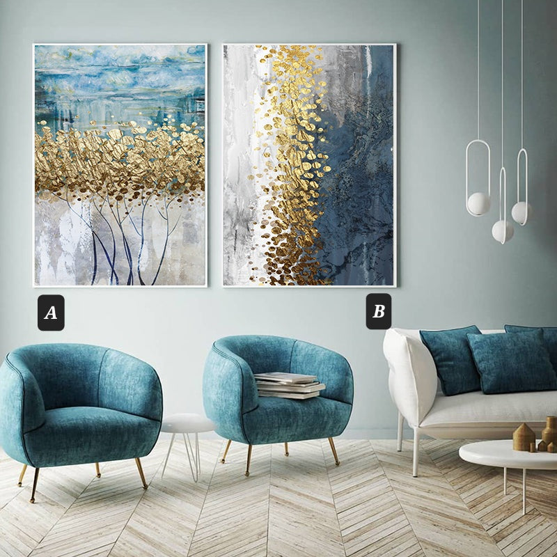 Dipinti con foglie oro