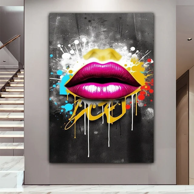 Canvas moderno Lips