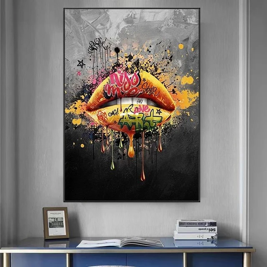 Canvas moderno Lips