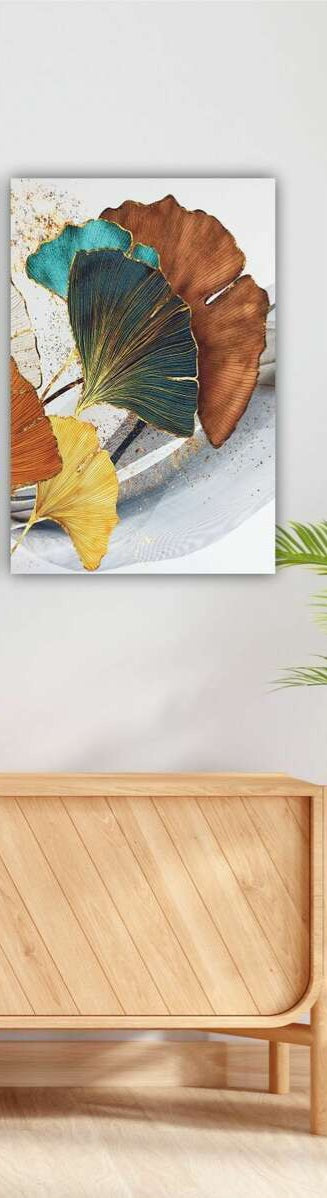 Trittico foglie ginko