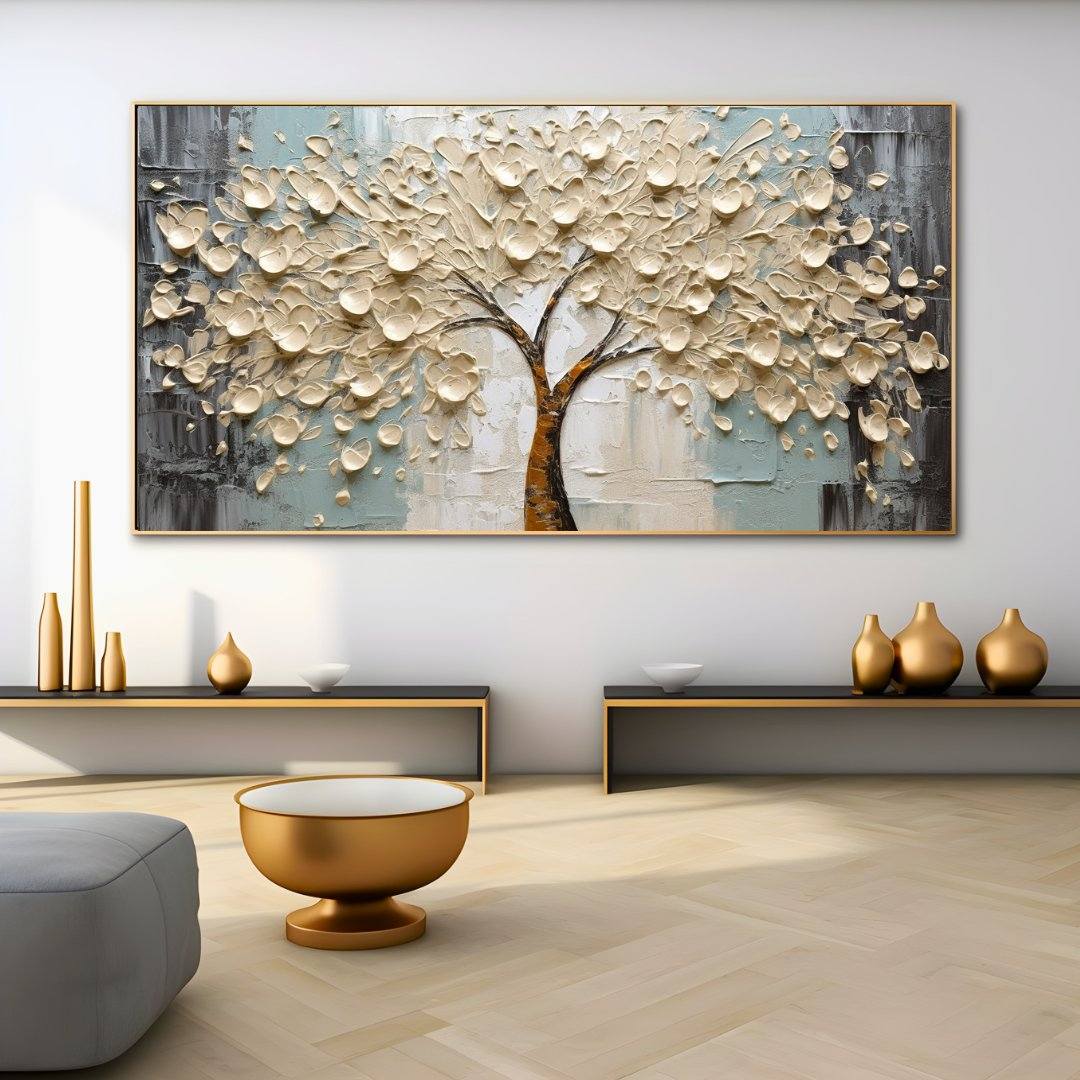 Dipinto "Albero crema"