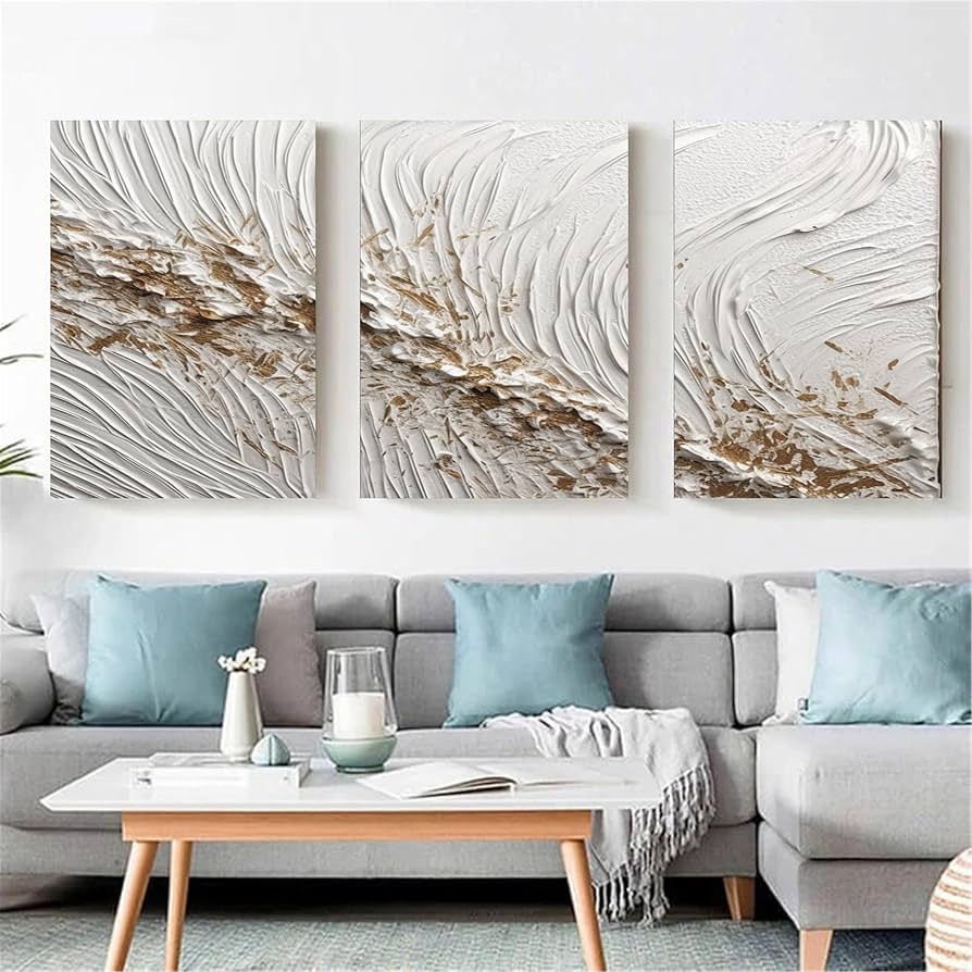 Tris dipinto "Panna e oro"