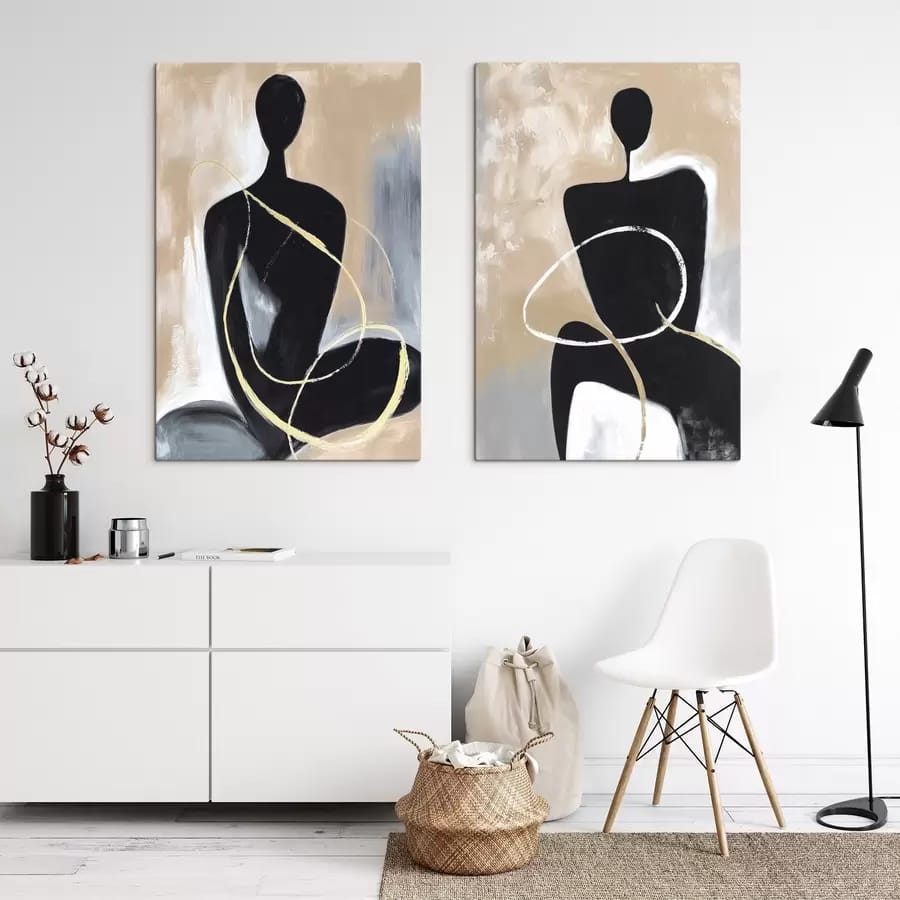 Dipinto coppia "Anime"