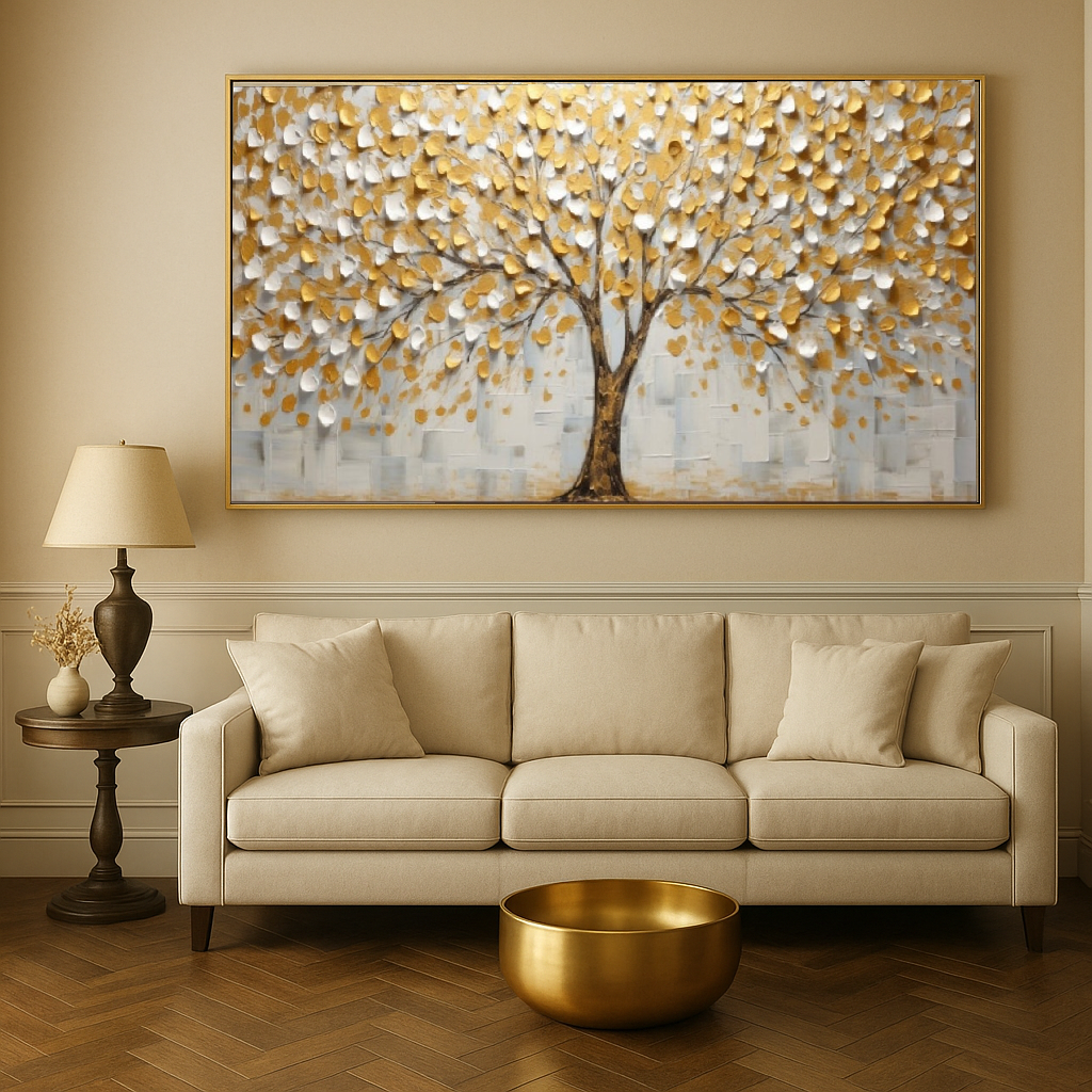 Dipinto "Albero oro vivo"