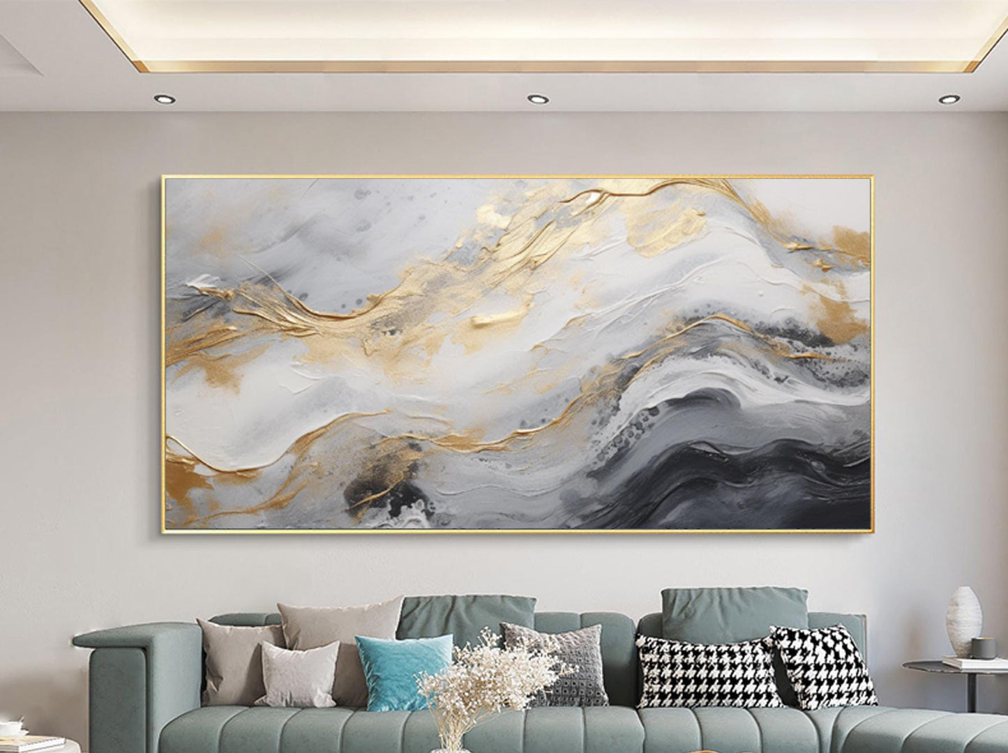 Dipinto "Eco dell'oltremare"