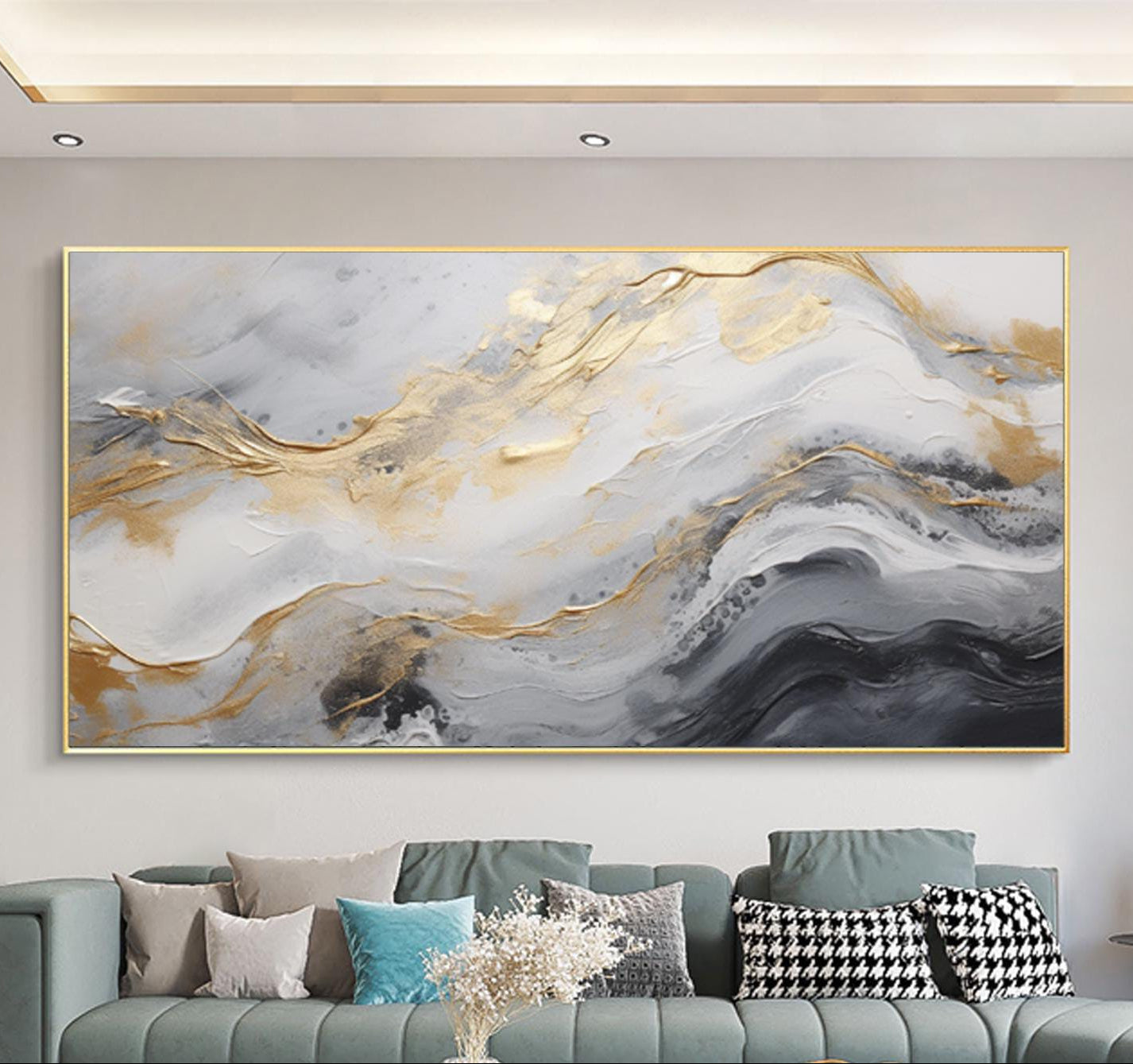 Dipinto "Eco dell'oltremare"