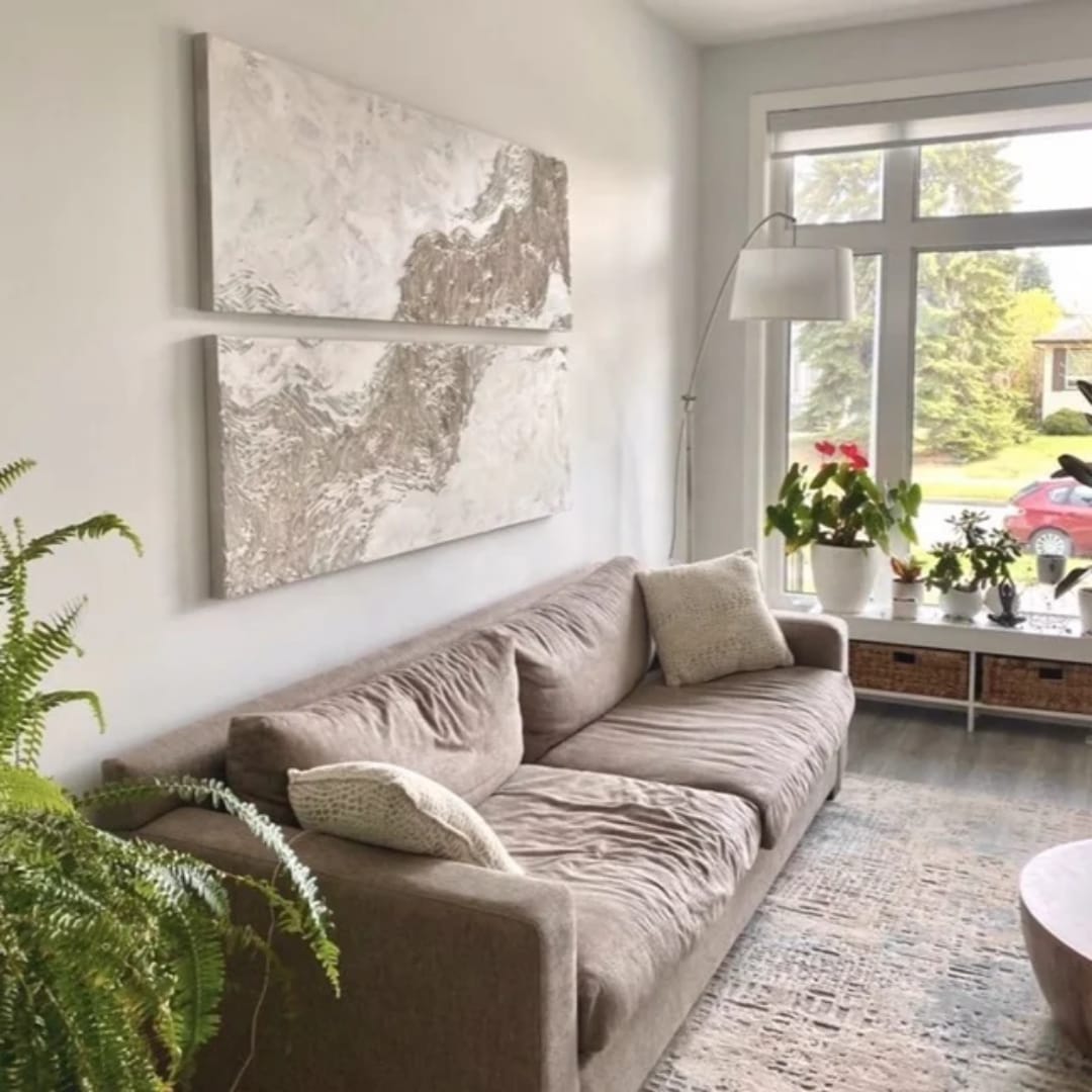 Dipinto coppia "Sfumature di sabbia"