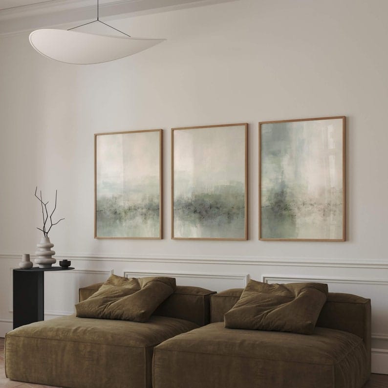 Tris dipinto "Ombre delicate"