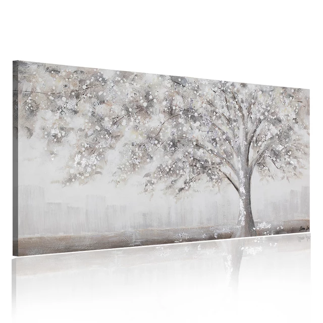 Dipinto Inverno argentato