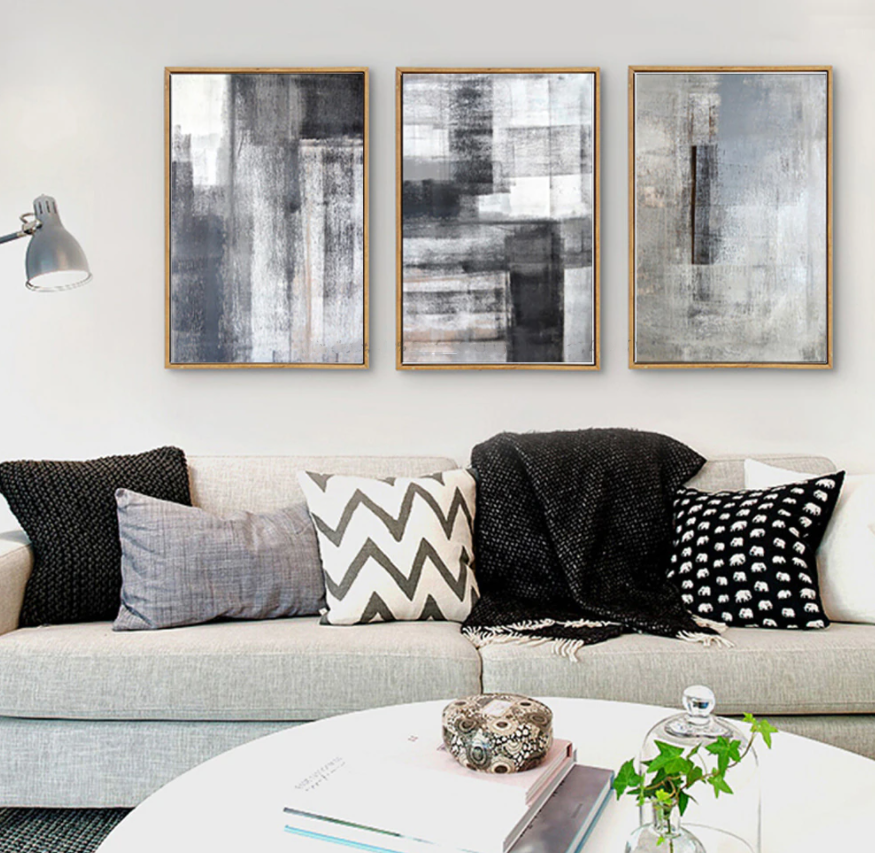 Tris Dipinto Minimal Black