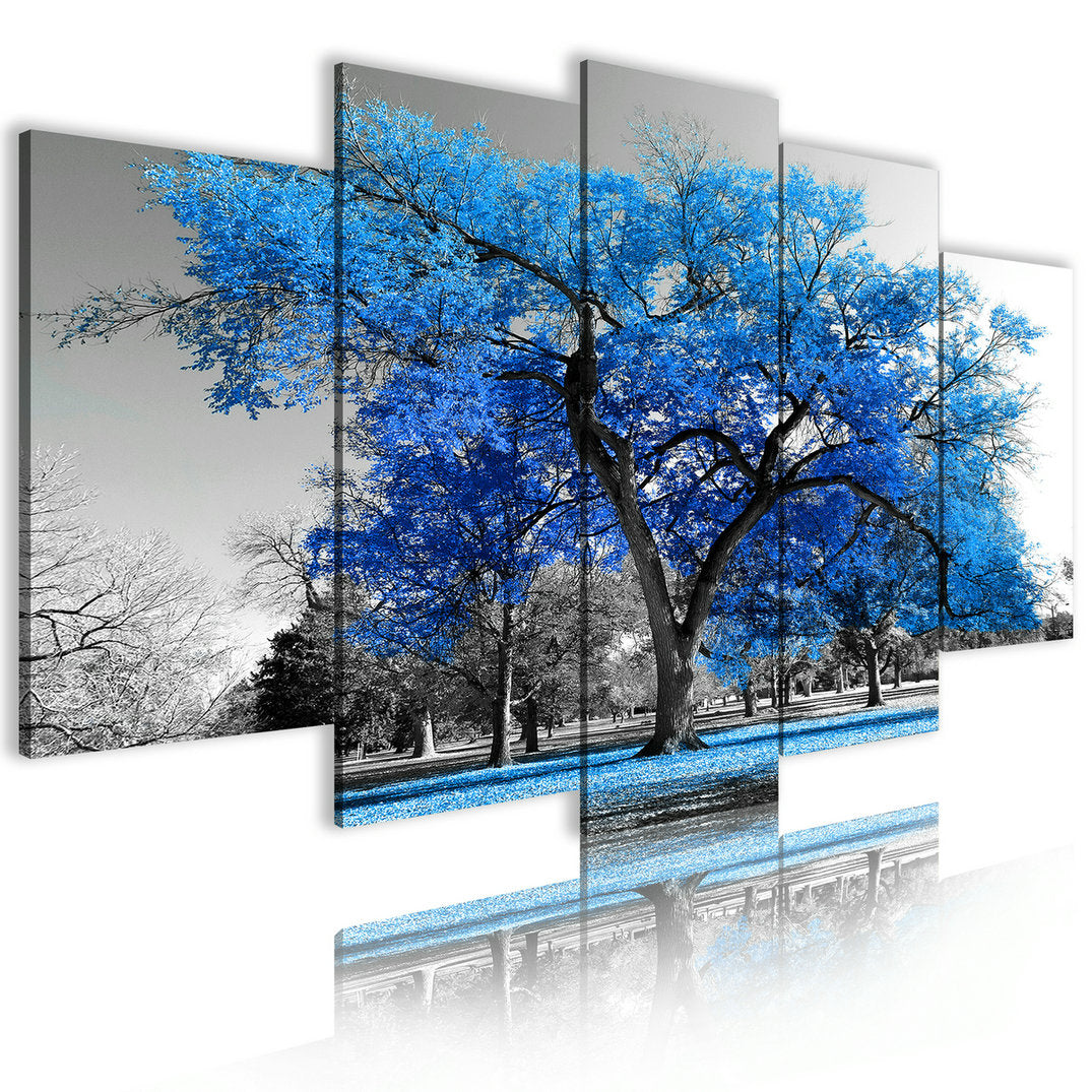 Quadro composto "Albero blu"