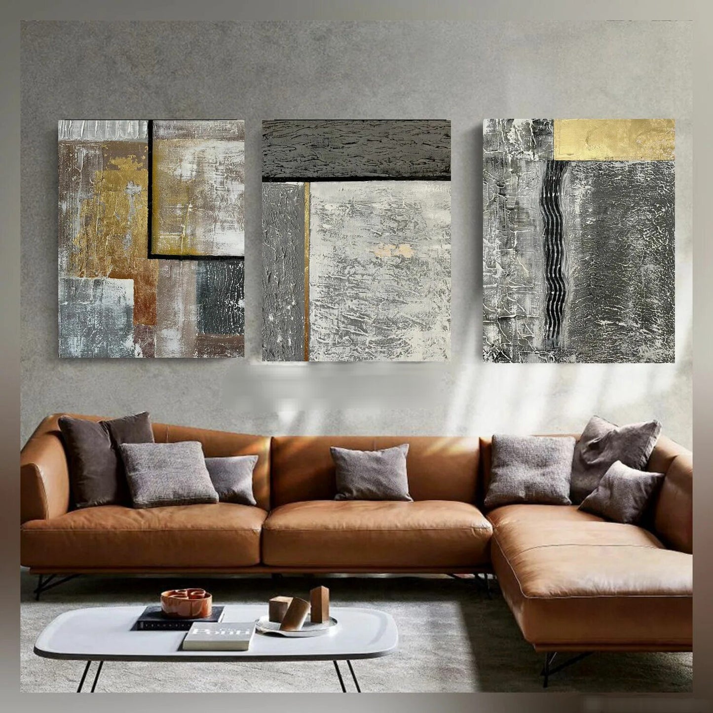 Tris Dipinto Geometrico