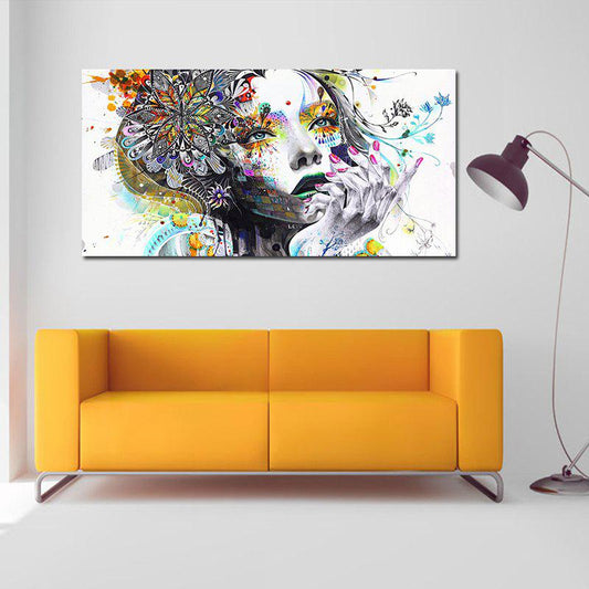 Canvas moderno "Viso di fata"