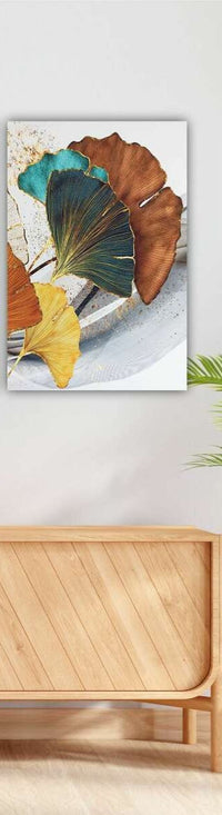 Trittico foglie ginko