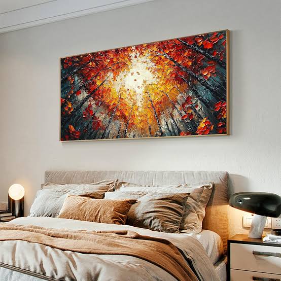 Dipinto "Bosco autunnale"