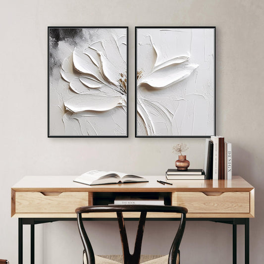 Dipinto coppia "Ombra floreale"