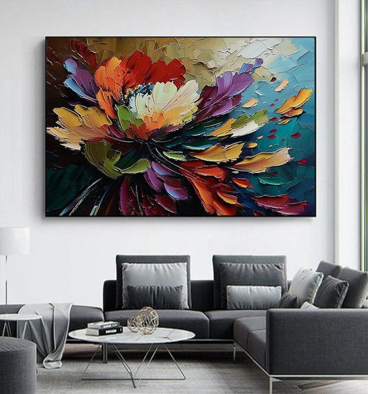 Dipinto "Fiore multicolore"