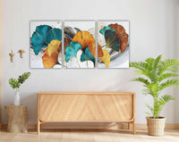 Trittico foglie ginko