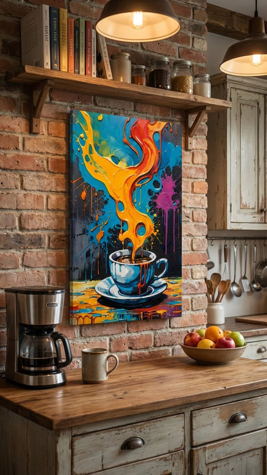 Dipinto "Colori e caffeina"