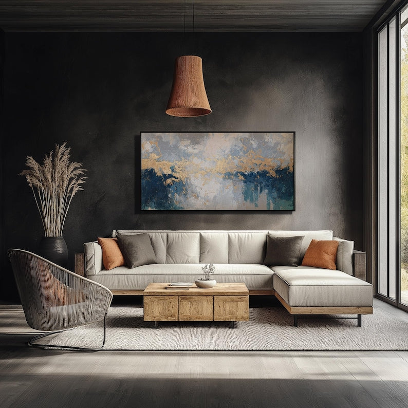 Dipinto "Orizzonte dorato"