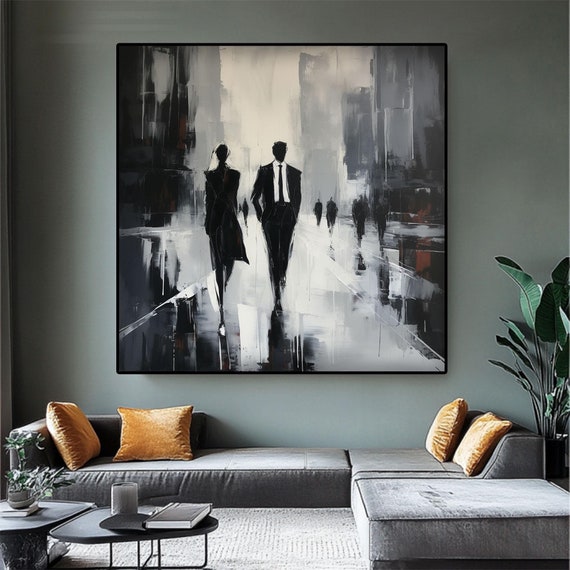 Dipinto "Walking the city"