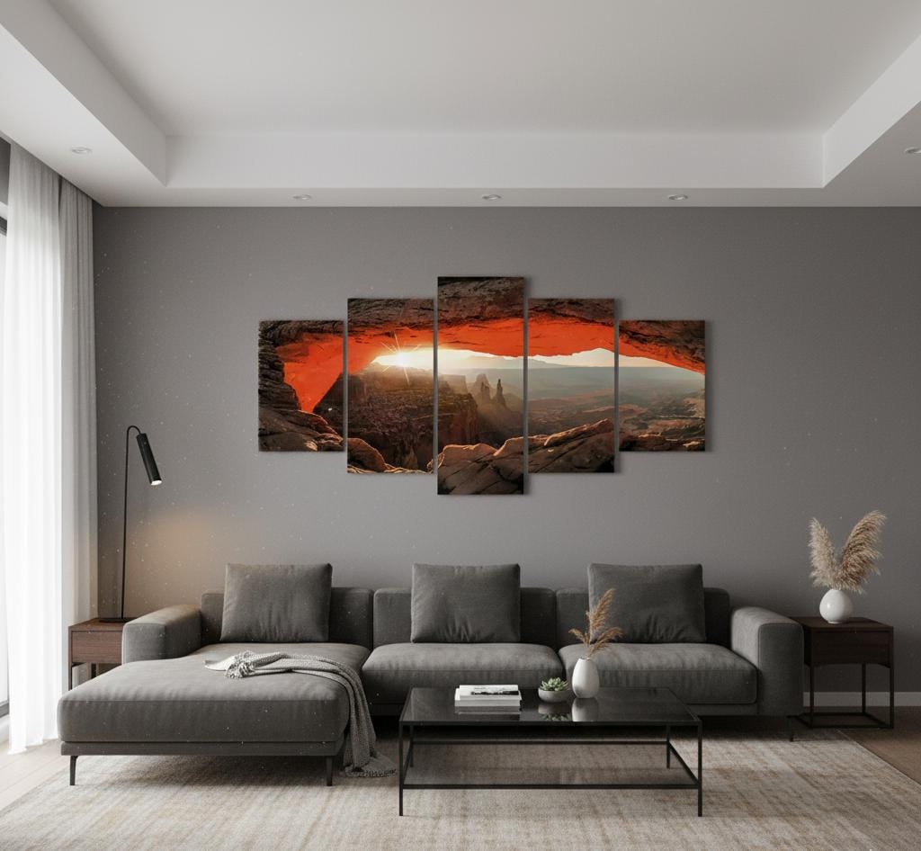 canvas moderno in 5 parti