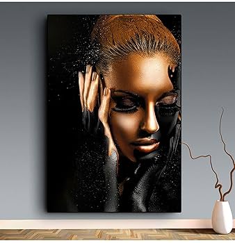 Canvas "Donna gold"