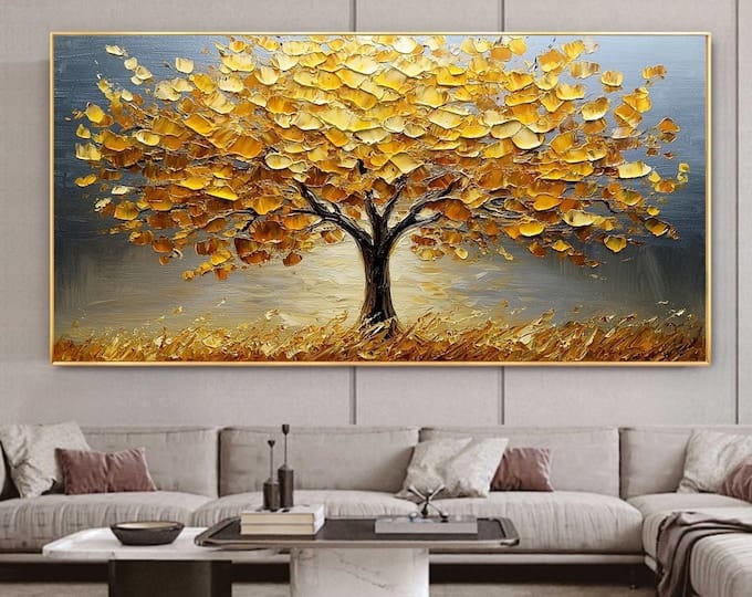 Dipinto "Albero dorato"