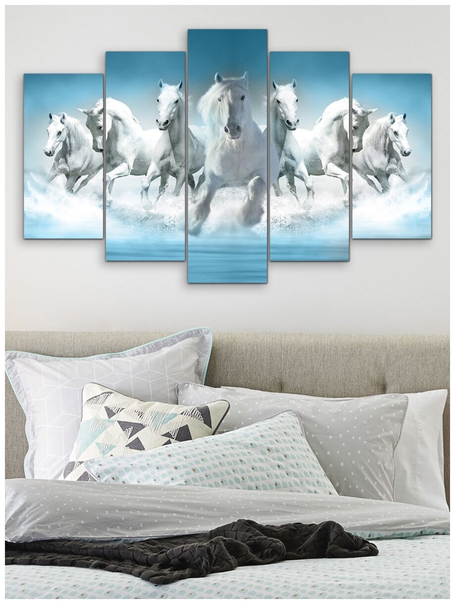 Quadro composto " Seven horses"