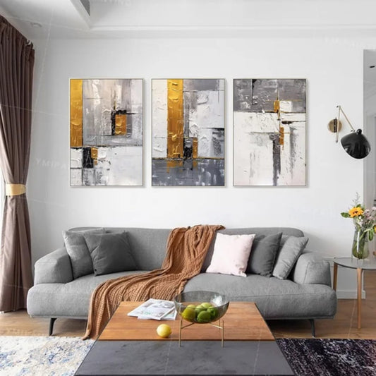 Tris dipinto "Geometrie urbane"