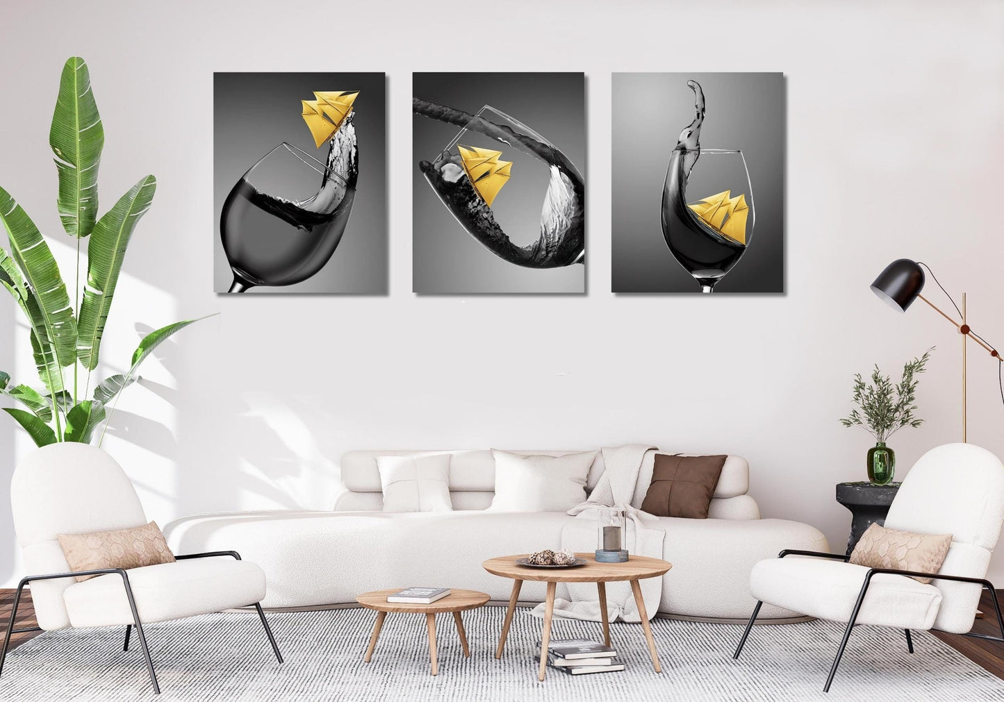 Trittico “Bicchieri chic“