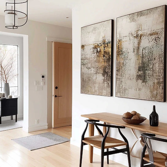 Dipinto coppia "Vestigia"