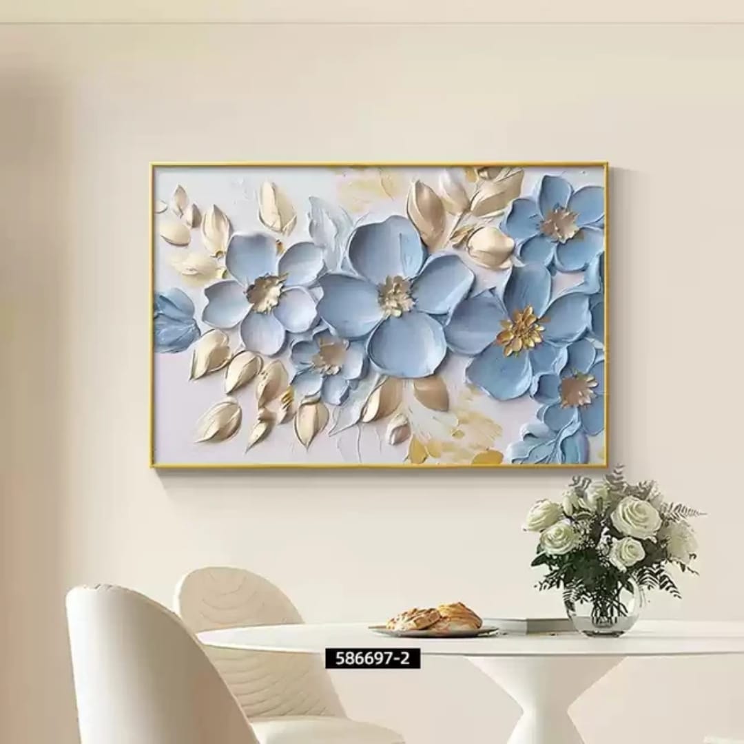 Dipinto "Petali d'azzurro"