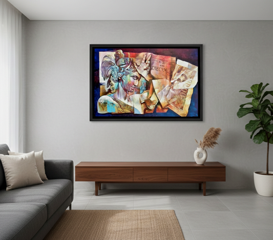 Dipinto a mano "Perseo" (opera di Marisa Falbo)