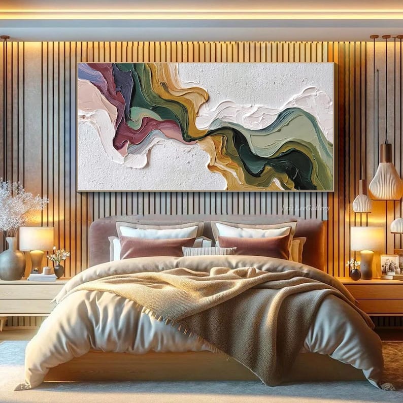 Dipinto "Convergenze materiche"