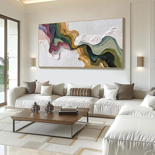 Dipinto "Convergenze materiche"