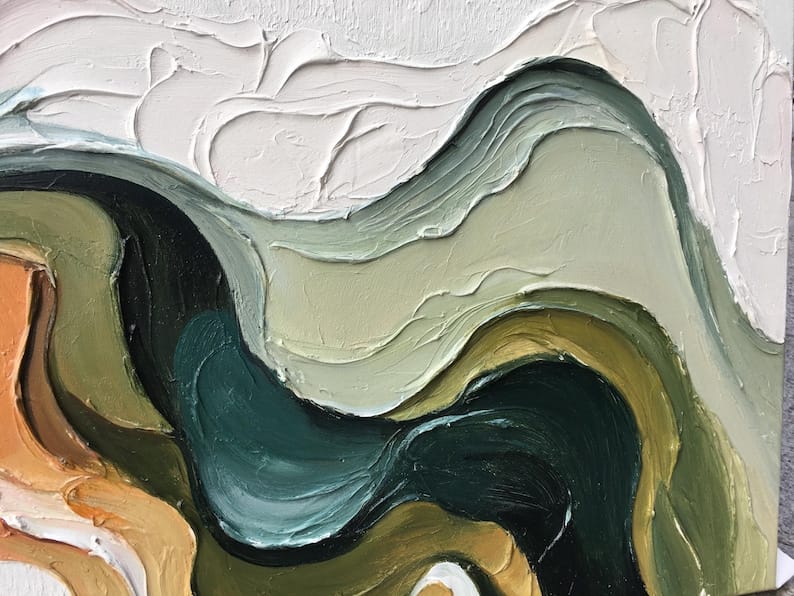 Dipinto "Convergenze materiche"