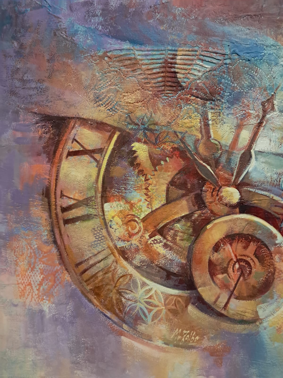 Dipinto "La signora del tempo" (Di Marisa Falbo)