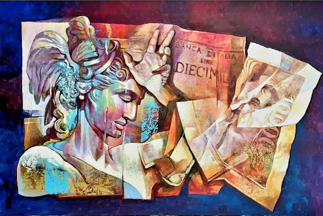 Dipinto a mano "Perseo" (opera di Marisa Falbo)