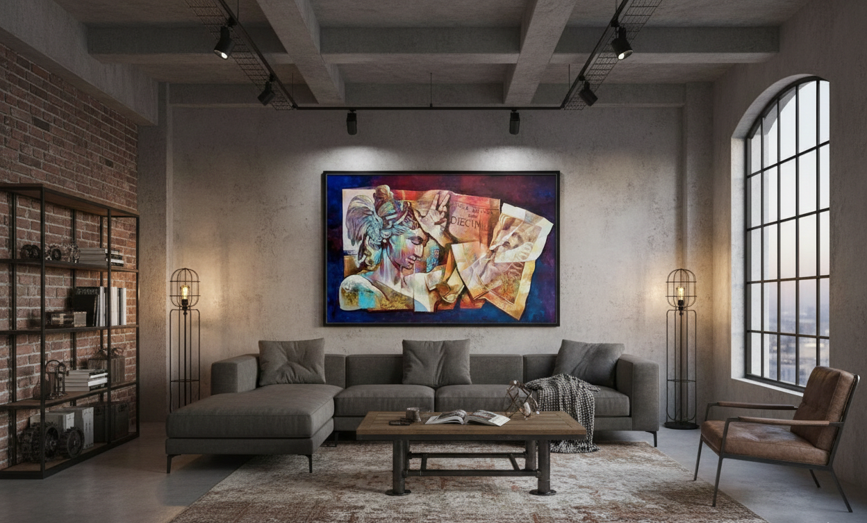 Dipinto a mano "Perseo" (opera di Marisa Falbo)