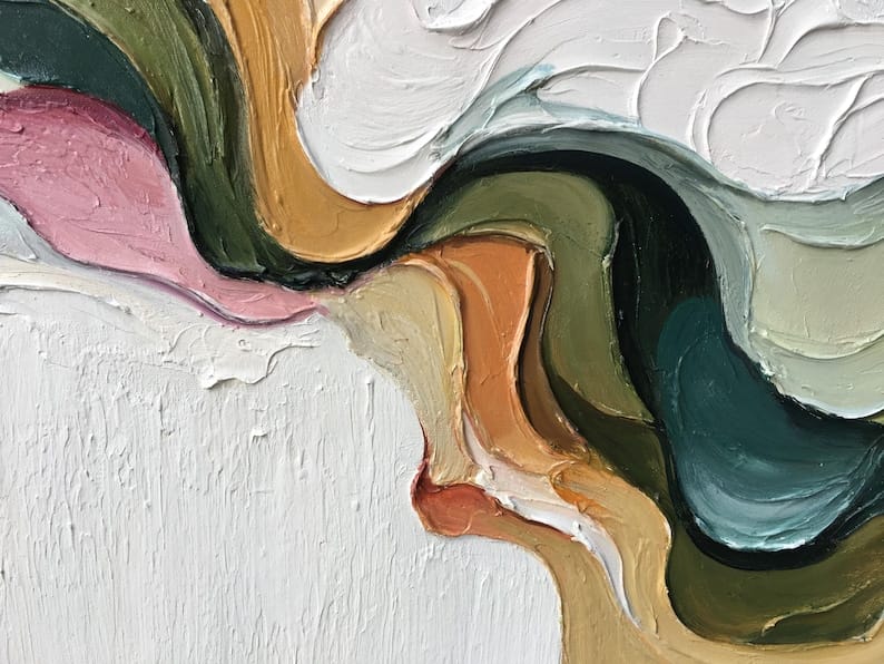 Dipinto "Convergenze materiche"