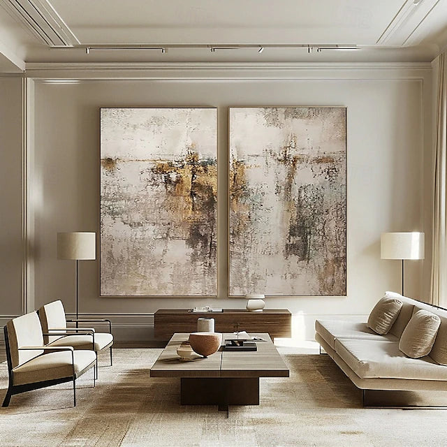 Dipinto coppia "Vestigia"