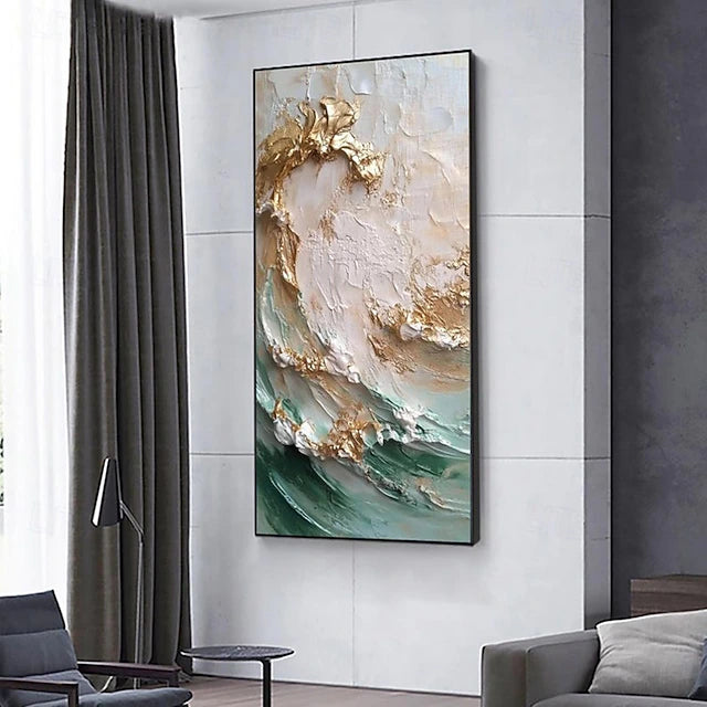 Dipinto 3D  "Flusso dorato"