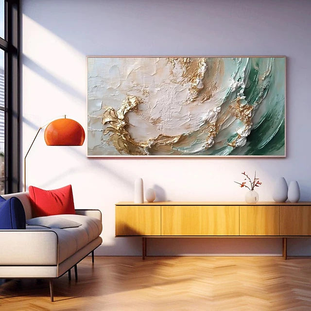 Dipinto 3D  "Flusso dorato"