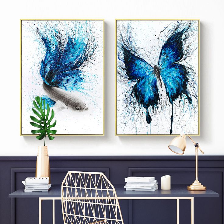 Pair of Blue Animals