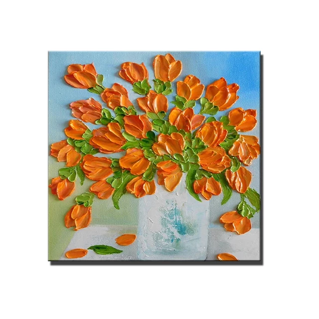 Tris Dipinto fiori 3d