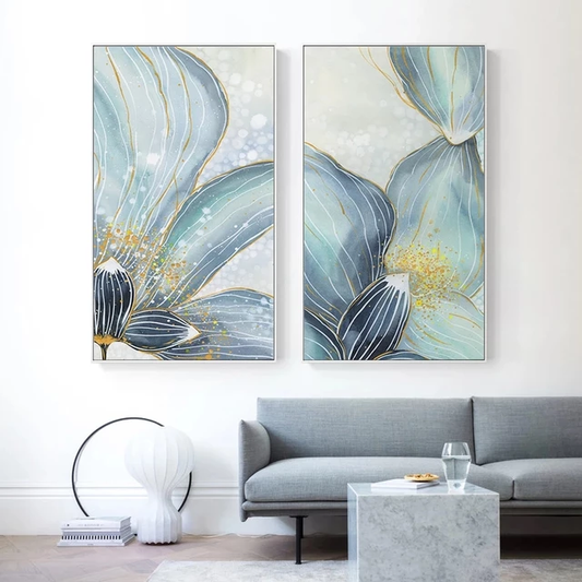 Coppia Fiori turchesi