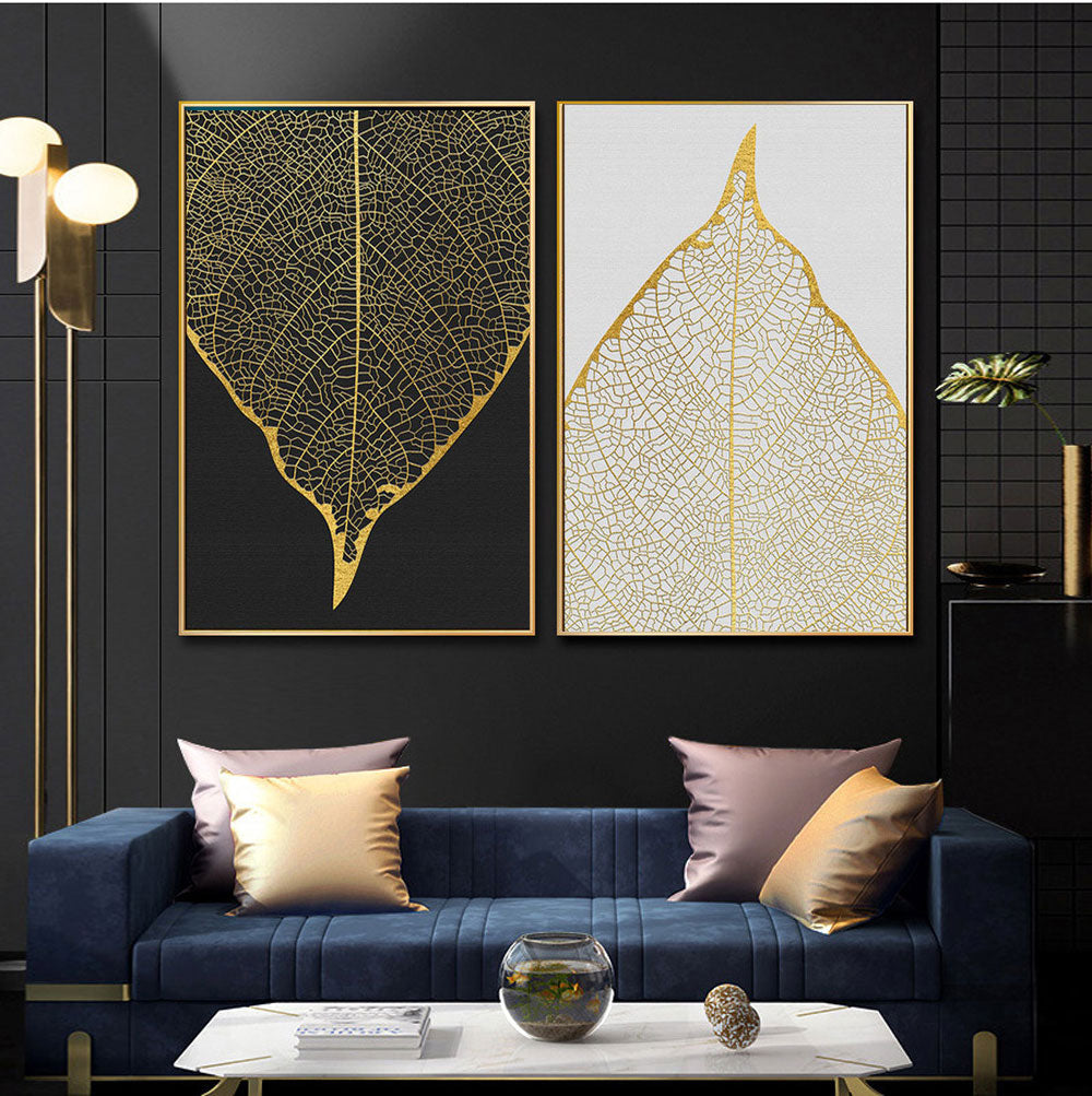 Pair of gold leaves