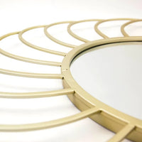 Specchio circolare oro